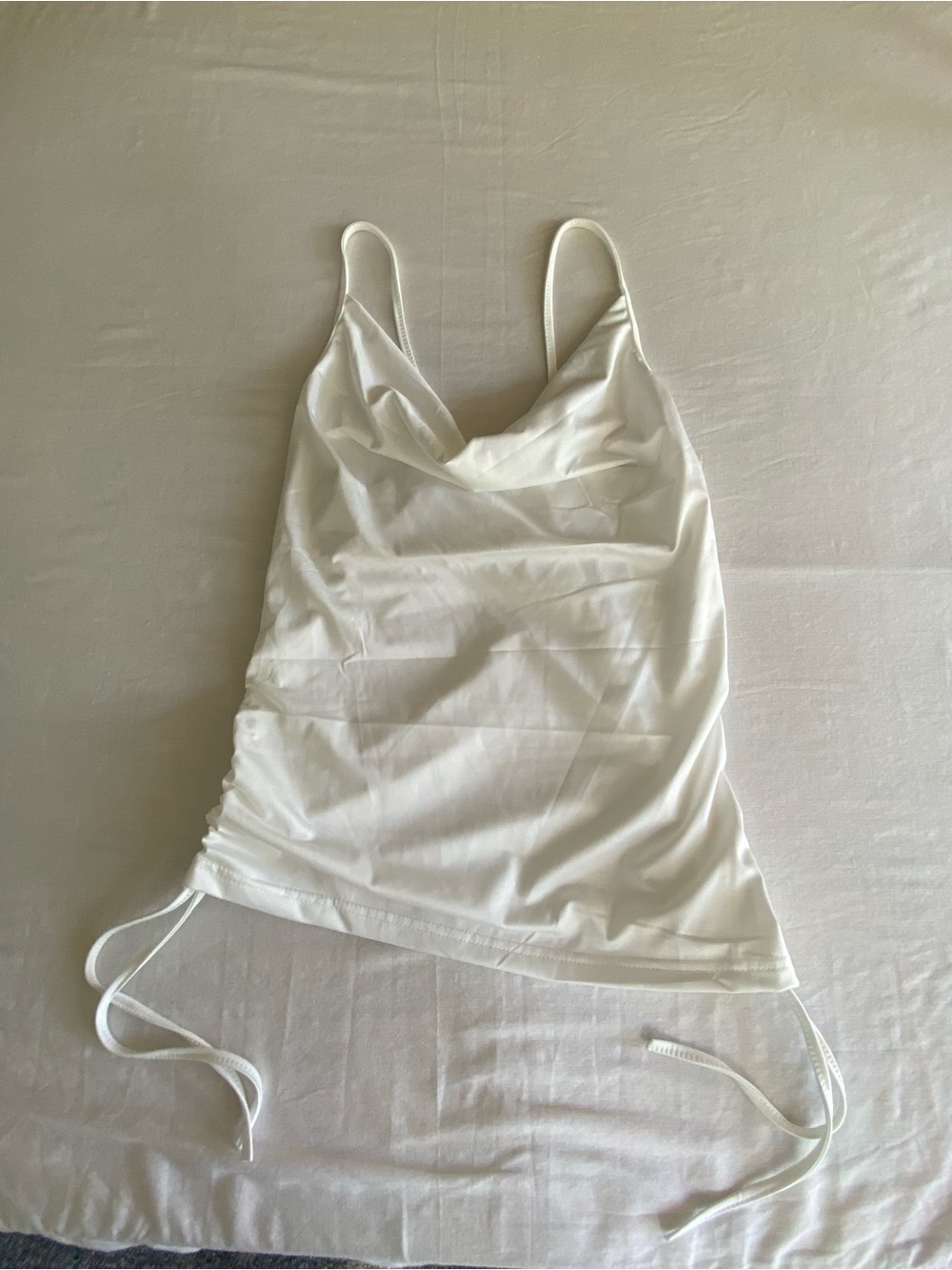 Ladies Large White Tank Top Camisole Shirt
